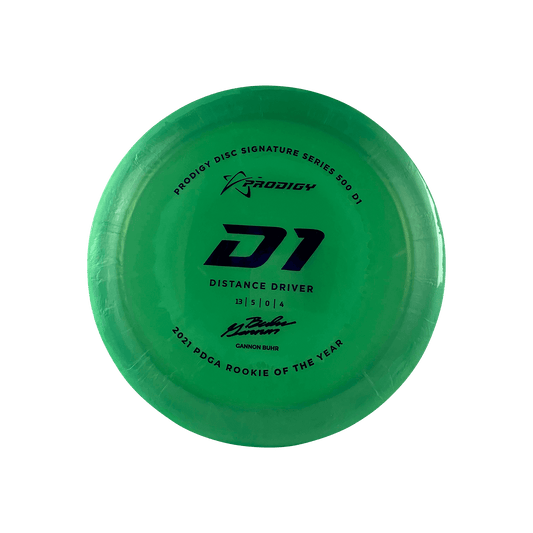500 D1 - 2021 PDGA Rookie of the Year Gannon Buhr Disc Prodigy green 171