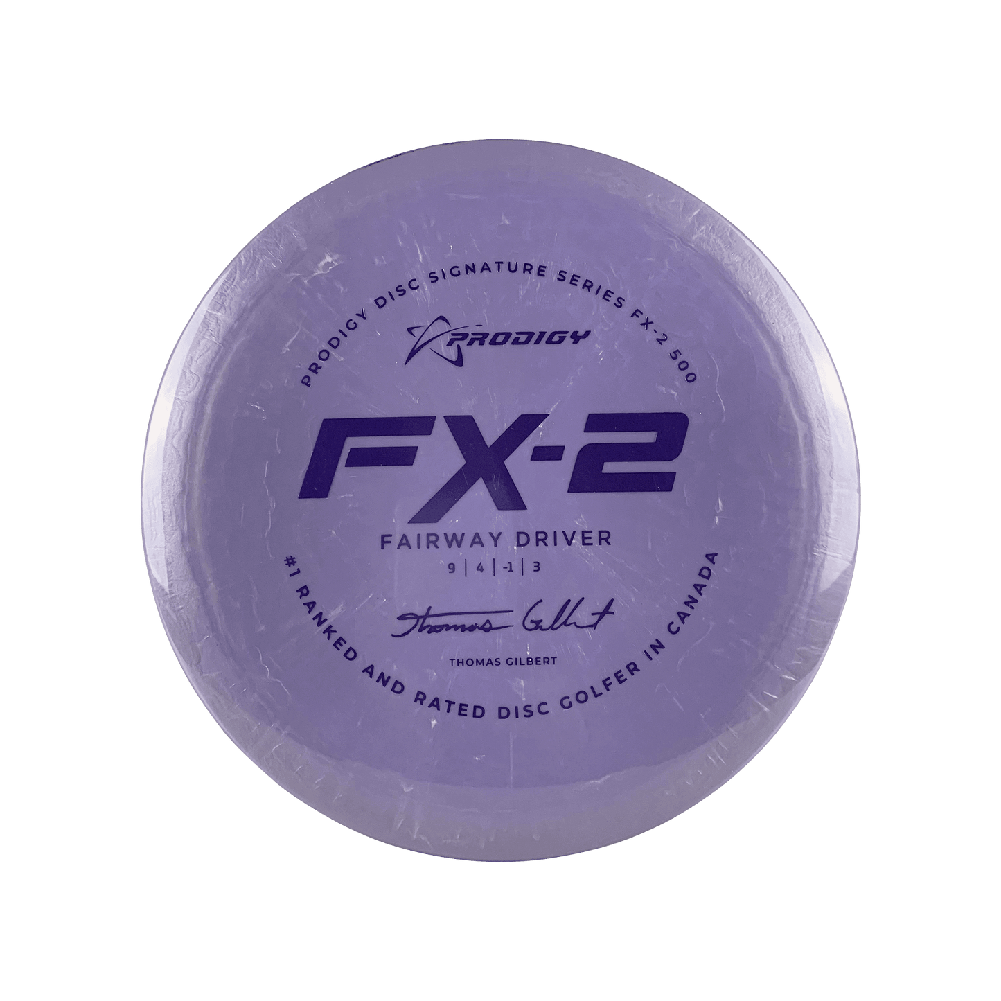 500 FX-2 - #1 Rated In Canada Thomas Gilbert Signature Series Disc Prodigy light purple 175