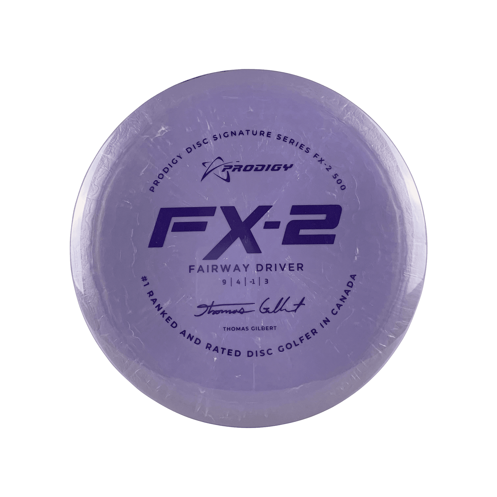 500 FX-2 - #1 Rated In Canada Thomas Gilbert Signature Series Disc Prodigy light purple 175