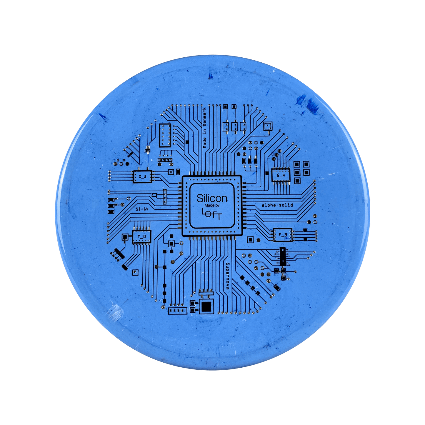 A-Solid Silicon - Motherboard Stamp Disc Loft blue 180