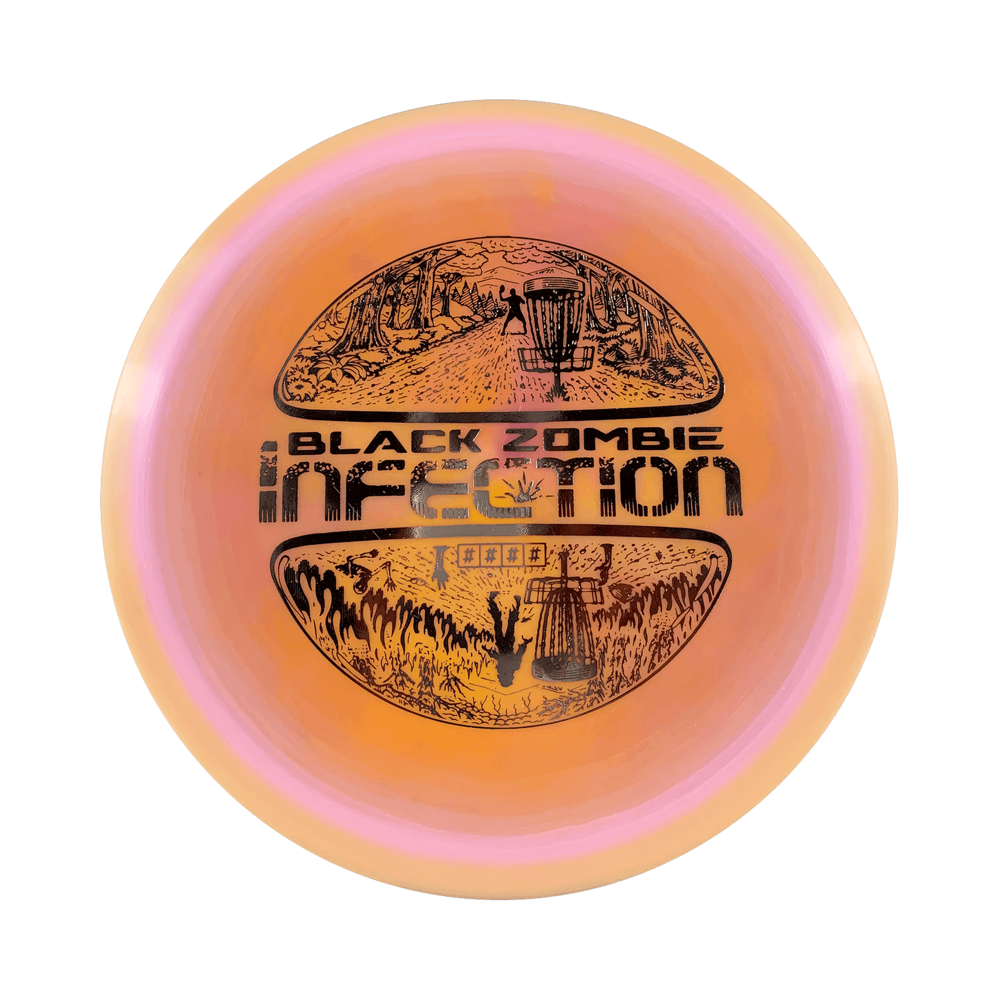 Alpha Infection Disc Black Zombie multi / light orange pink 173