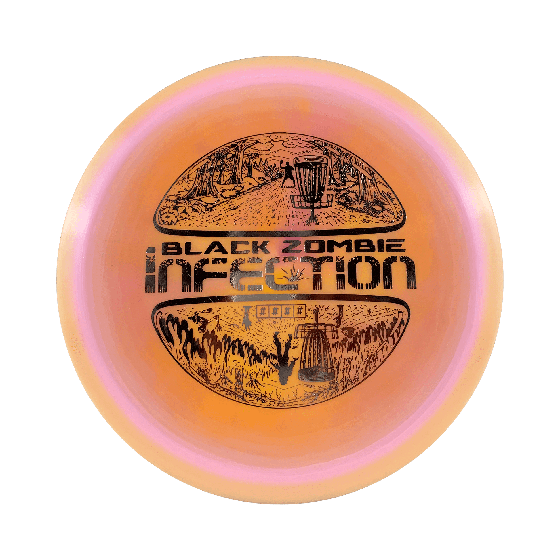 Alpha Infection Disc Black Zombie multi / light orange pink 173