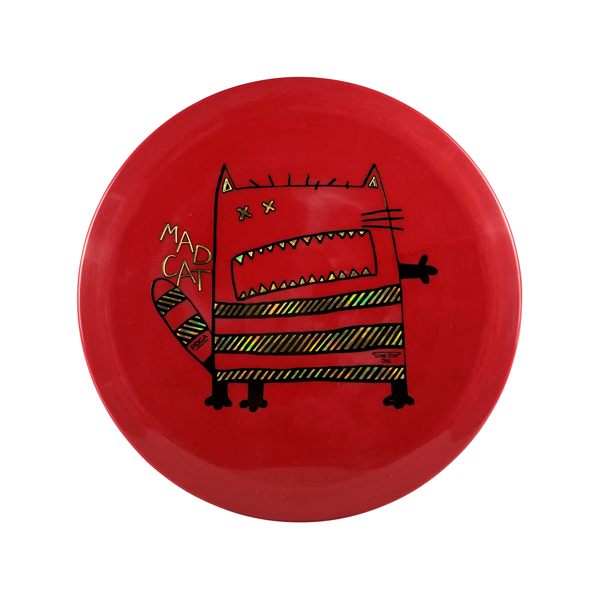 Alpha Mad Cat - Big Cat Stamp Disc Lonestar Disc red 173
