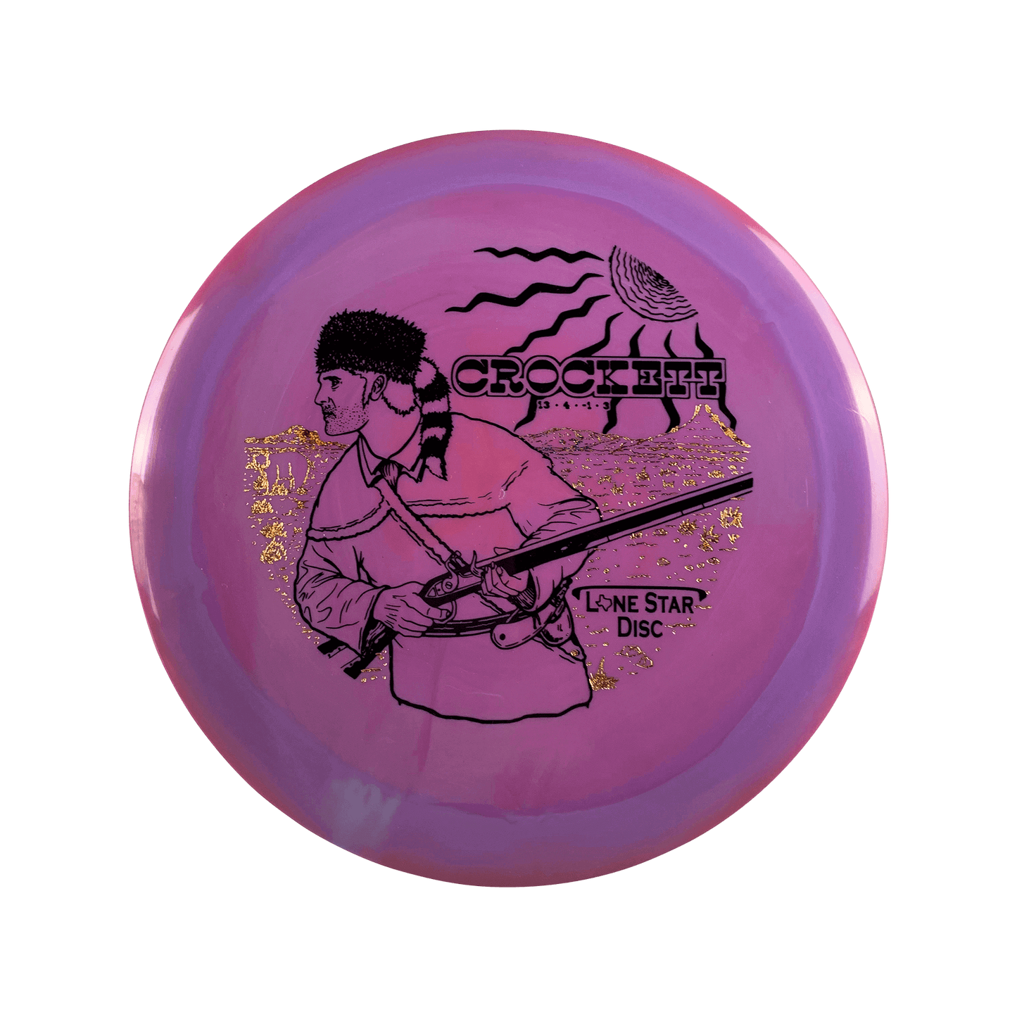 Bravo Crockett - King of the Wild Frontier Stamp Disc Lonestar Disc multi / red purple 172