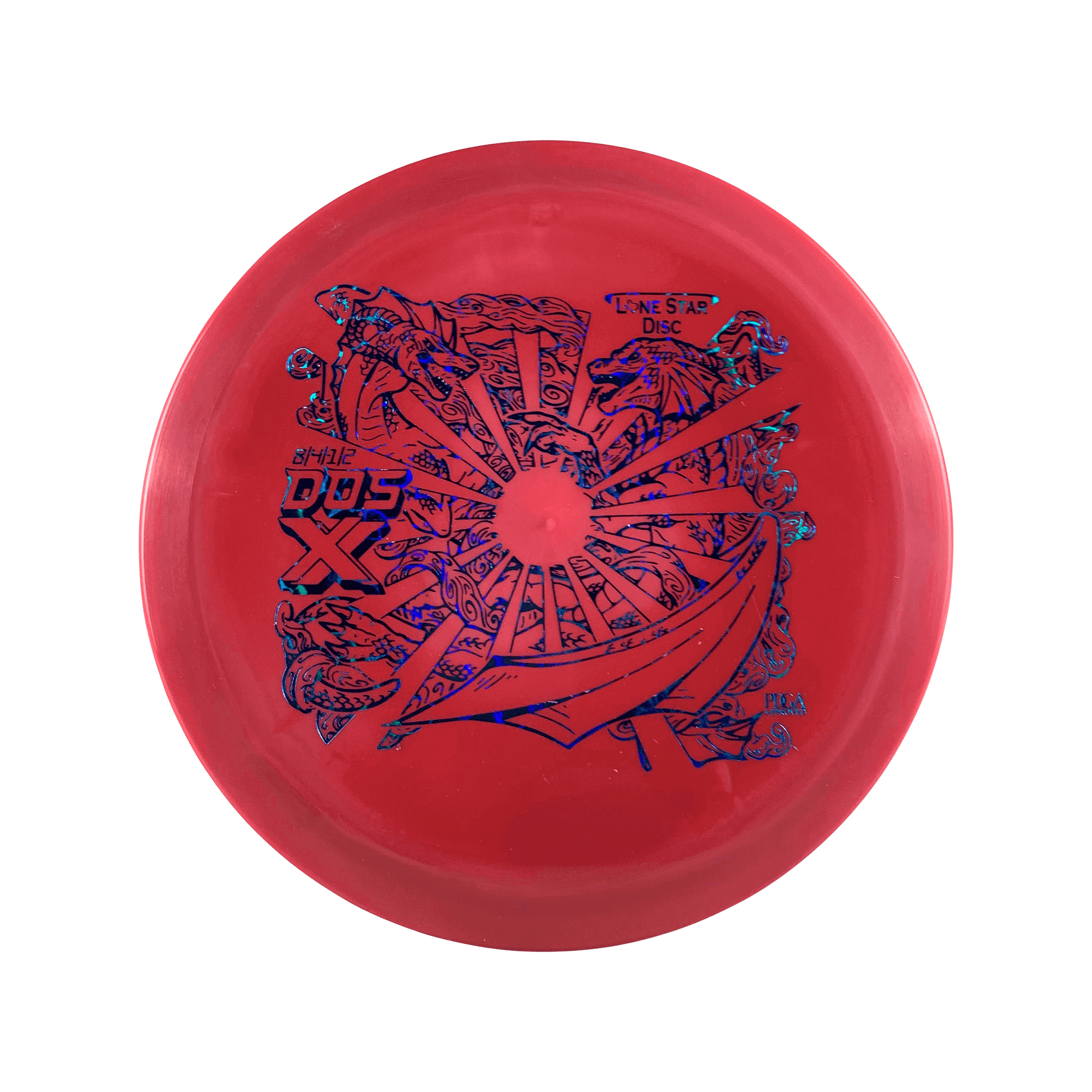 Bravo Dos X - Dueling Dragons Stamp Disc Lonestar Disc red 173