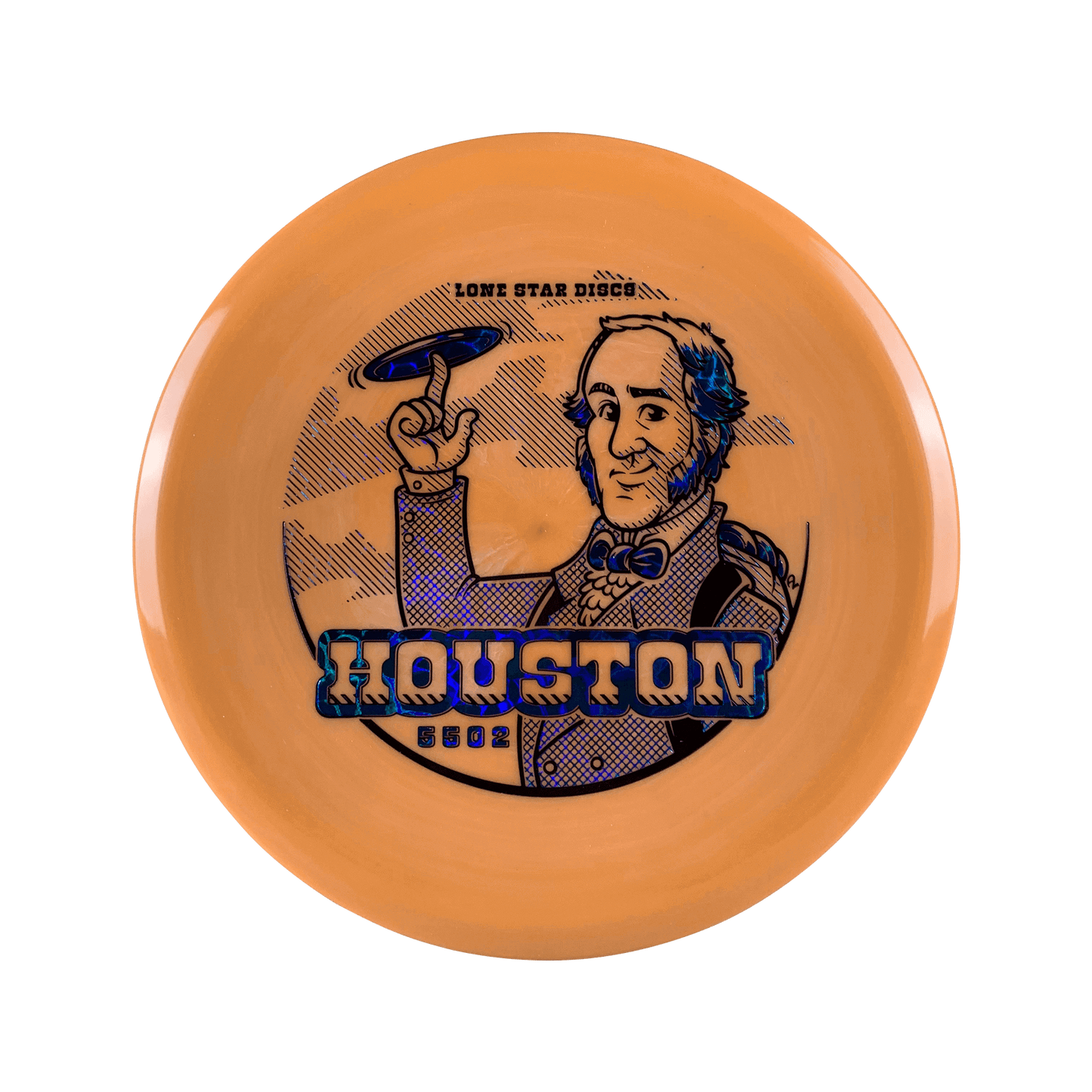 Bravo Houston - Houston Stamp Disc Lonestar Disc orange 172