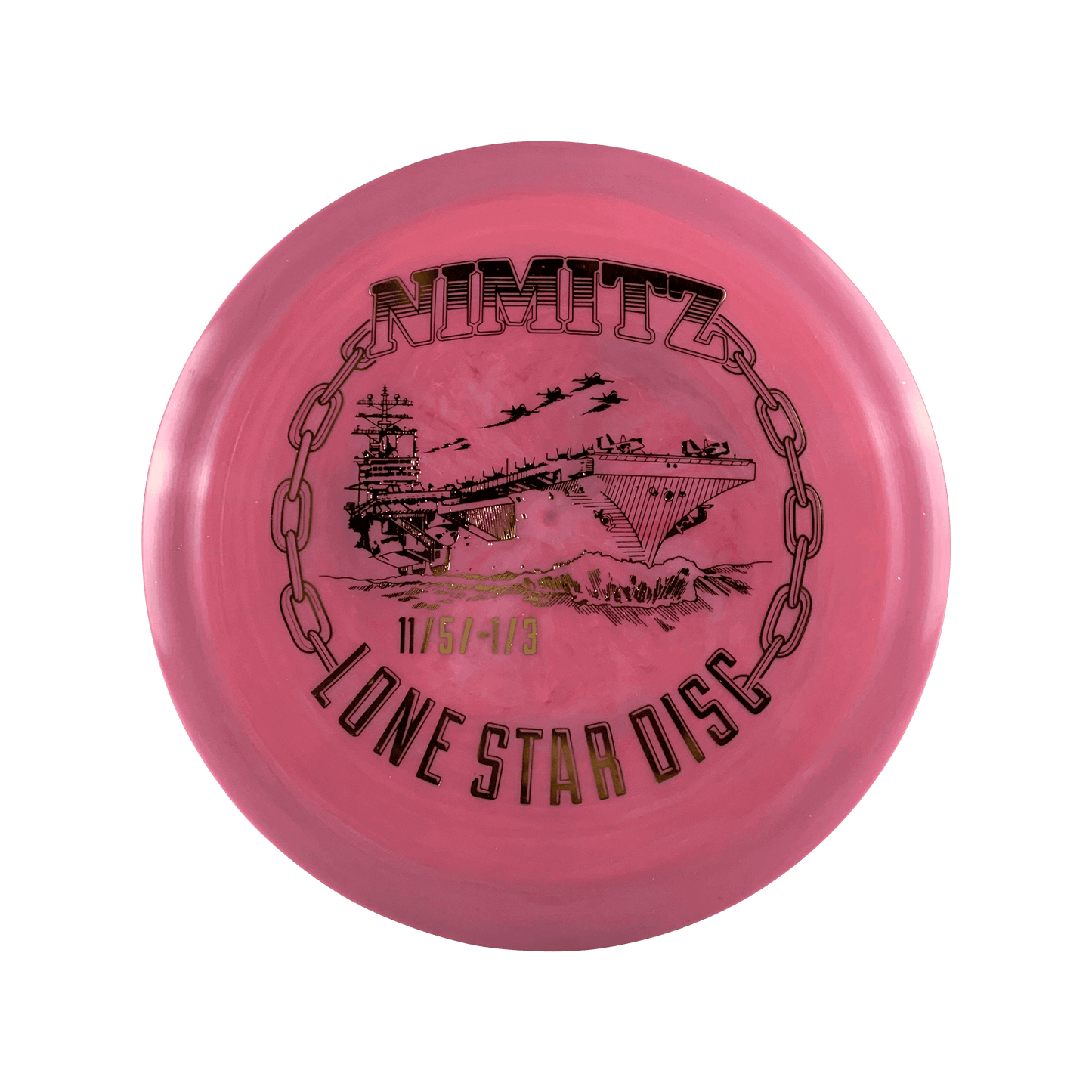 Bravo Nimitz - U.S.S Nimitz Stamp Disc Lonestar Disc pink 172