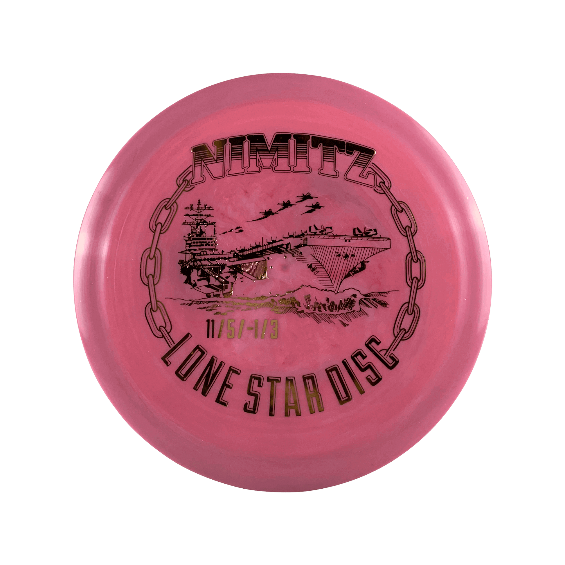 Bravo Nimitz - U.S.S Nimitz Stamp Disc Lonestar Disc pink 172