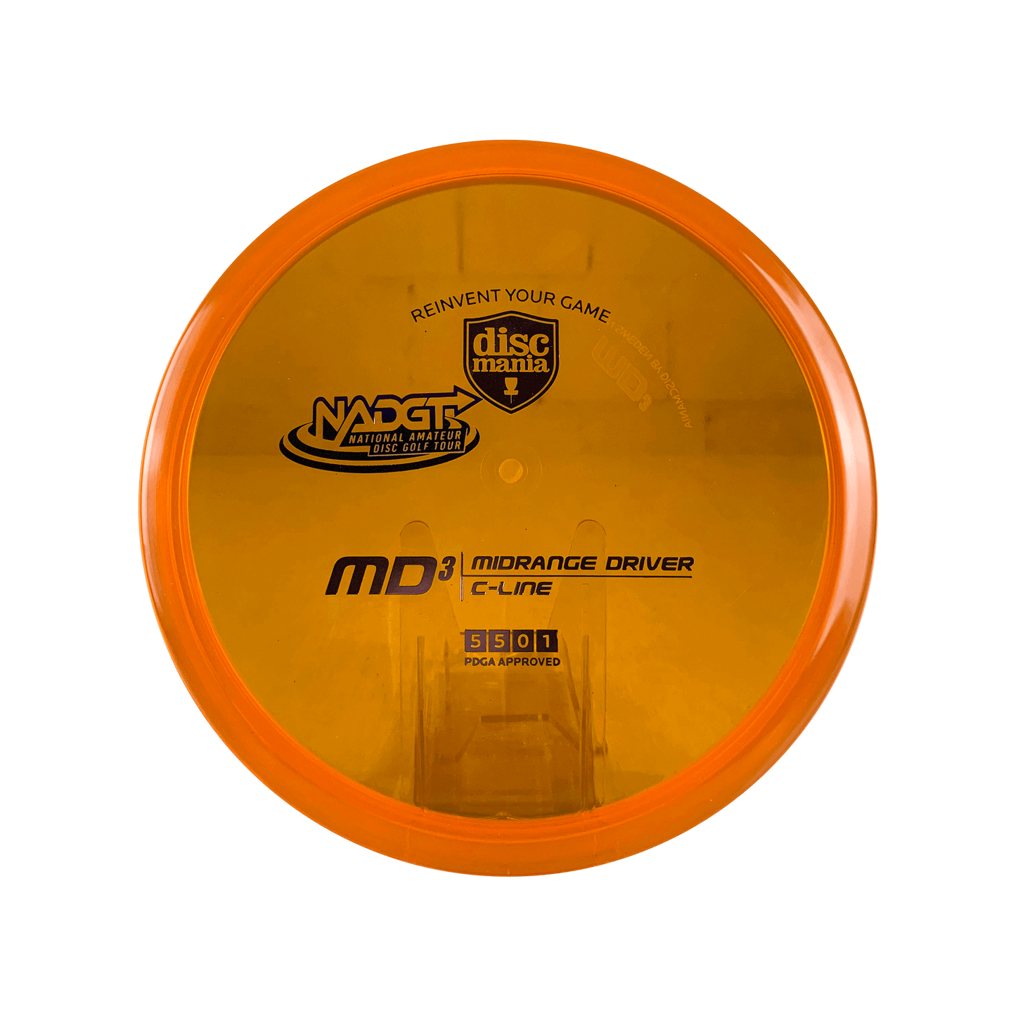 C-Line MD3 - NADGT Stamp Disc Discmania orange 177