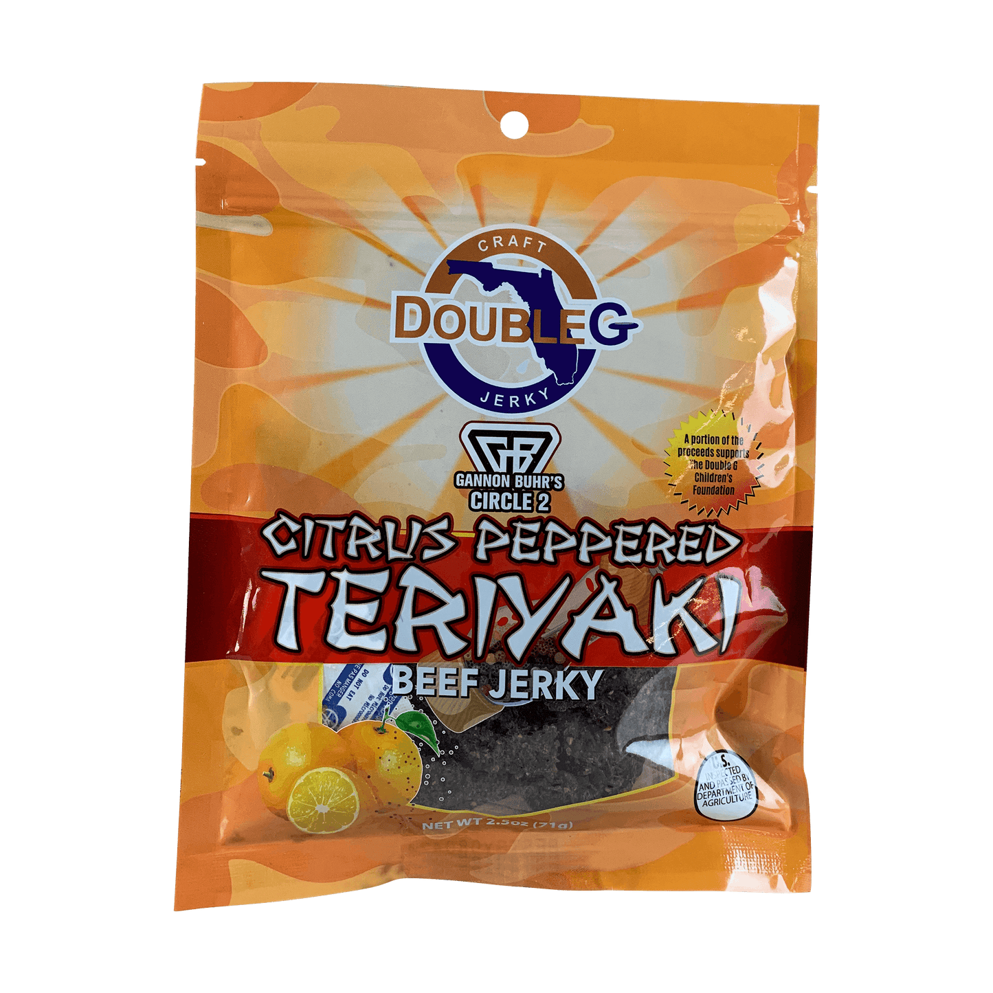 Double G Craft Jerky - Gannon Buhr Circle 2 Citrus Peppered Teriyaki Disc Double G Craft Jerky