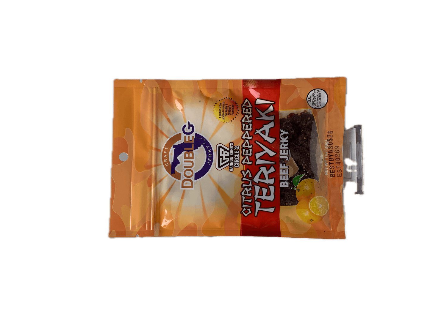 Citrus Peppered Teriyaki - Gannon Buhr Disc Double G Craft Jerky oz