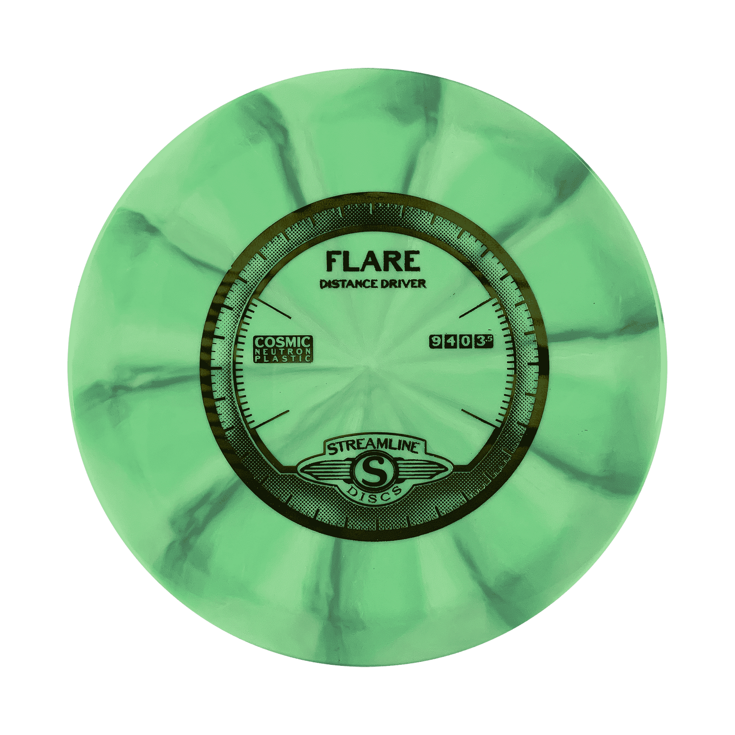 Cosmic Neutron Flare Disc Streamline multi / light green 174