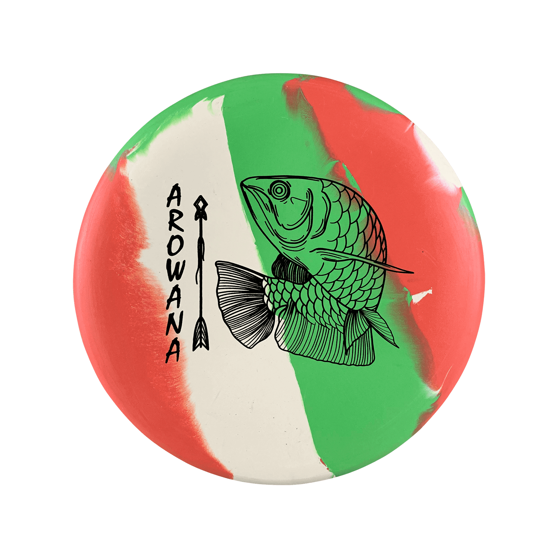 ecoflex Arowana Disc Elevation red / white / green 168