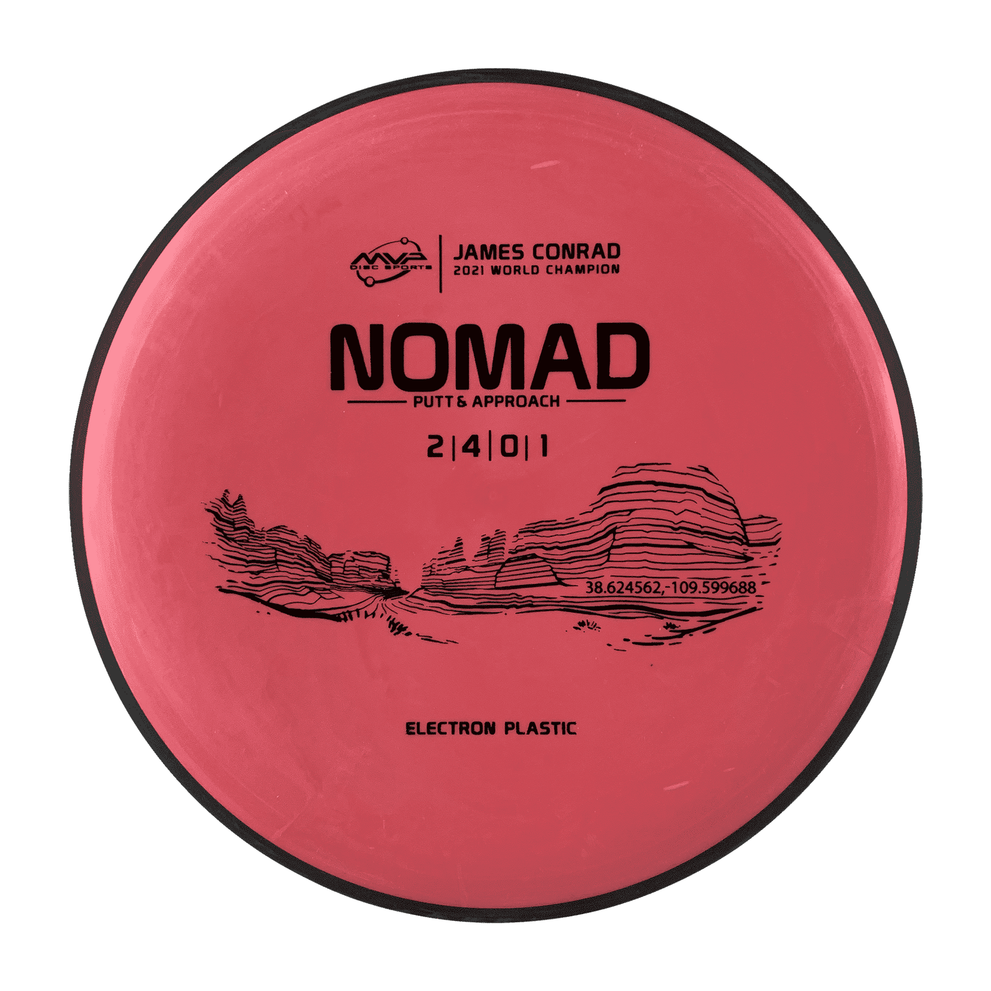 Electron Nomad - James Conrad 2021 World Champion Disc MVP red 172