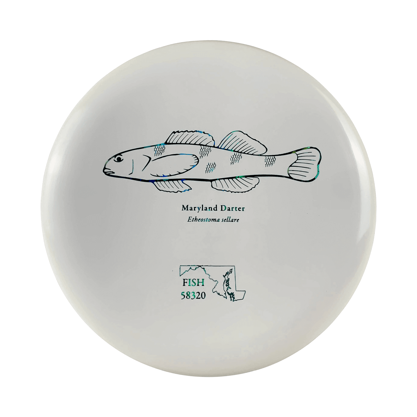 ESP Roach - Bottom Stamp Dyer's Edition Andrew Fish Maryland Darter Stamp Disc Discraft white 173