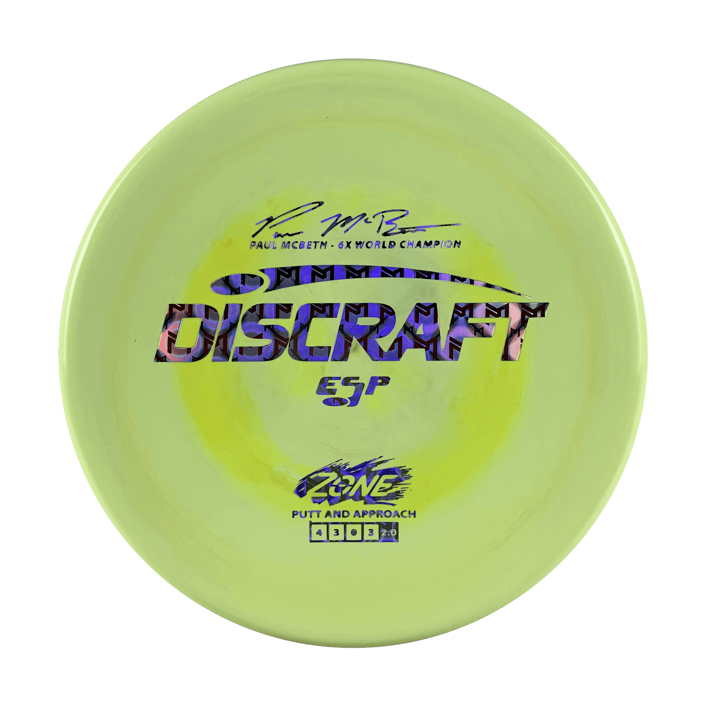 ESP Zone - Paul McBeth 6x Disc Discraft multi / yellow 173