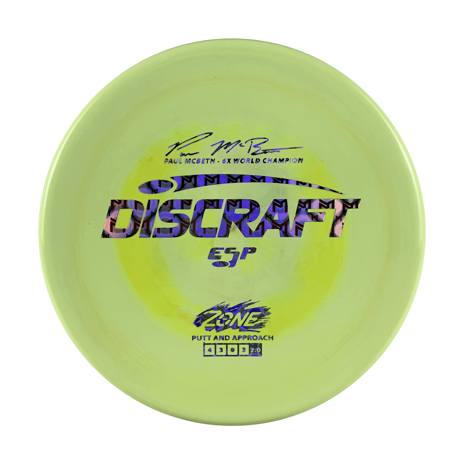 ESP Zone - Paul McBeth 6x Disc Discraft multi / yellow 173