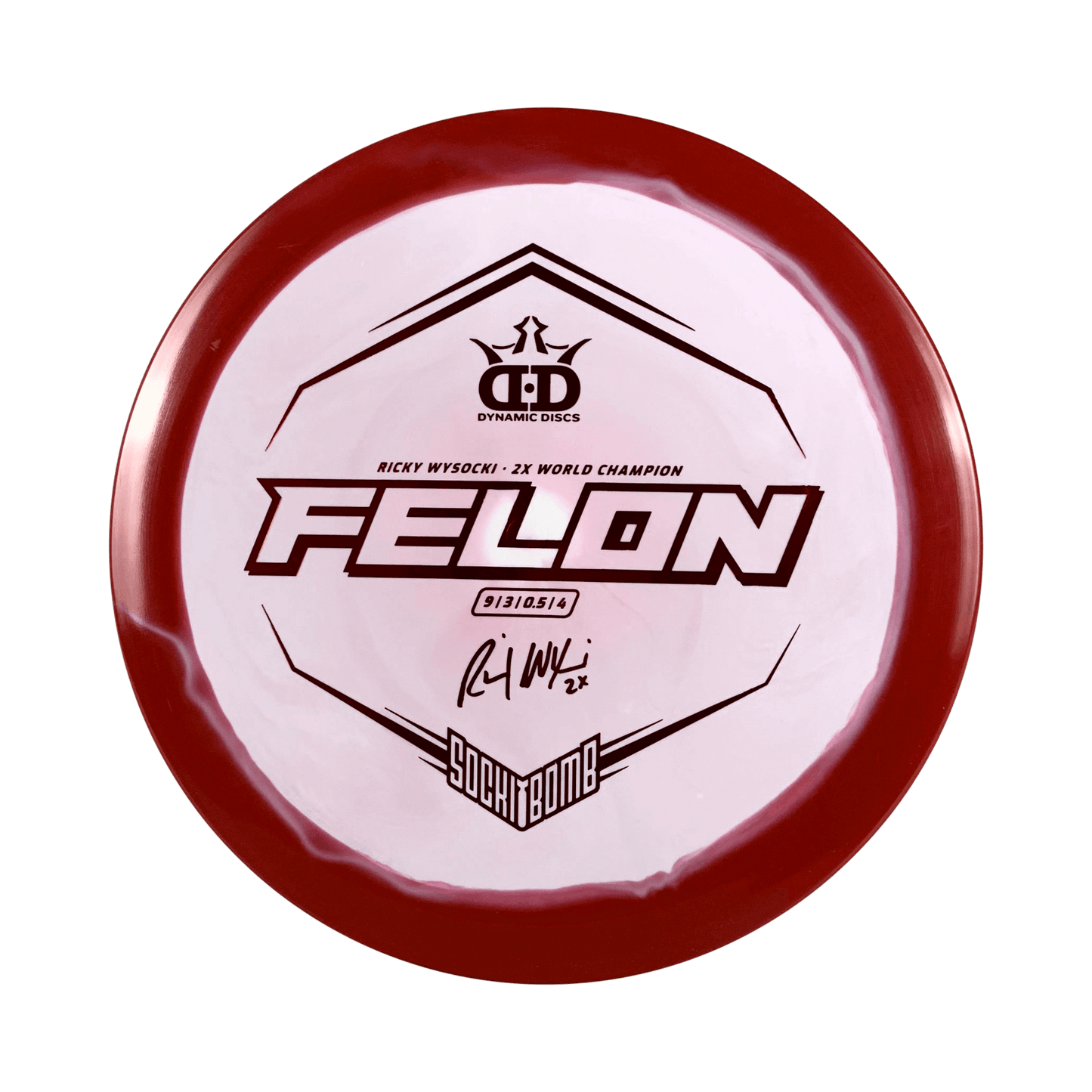 Fuzion Orbit Felon - Ricky Wysocki Signature Series Disc Dynamic Discs red 176
