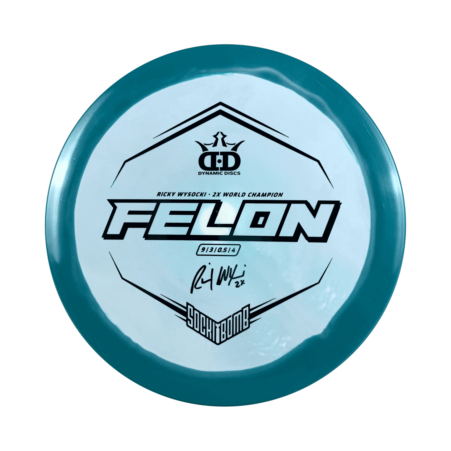 Fuzion Orbit Felon - Ricky Wysocki Signature Series Disc Dynamic Discs teal 173