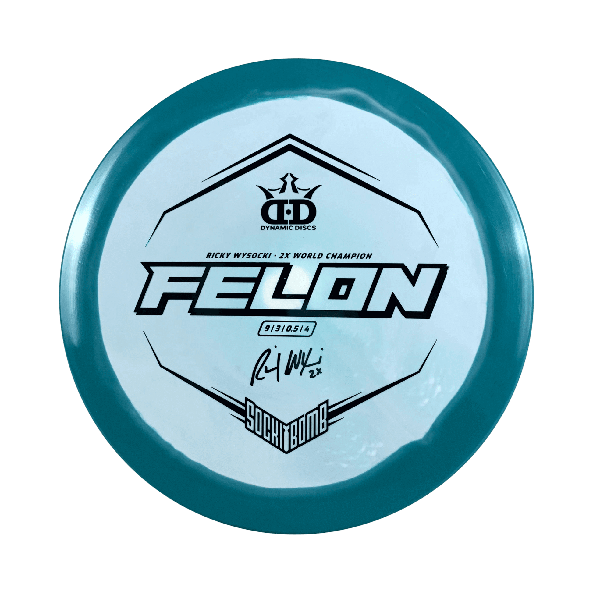 Fuzion Orbit Felon - Ricky Wysocki Signature Series Disc Dynamic Discs teal 173