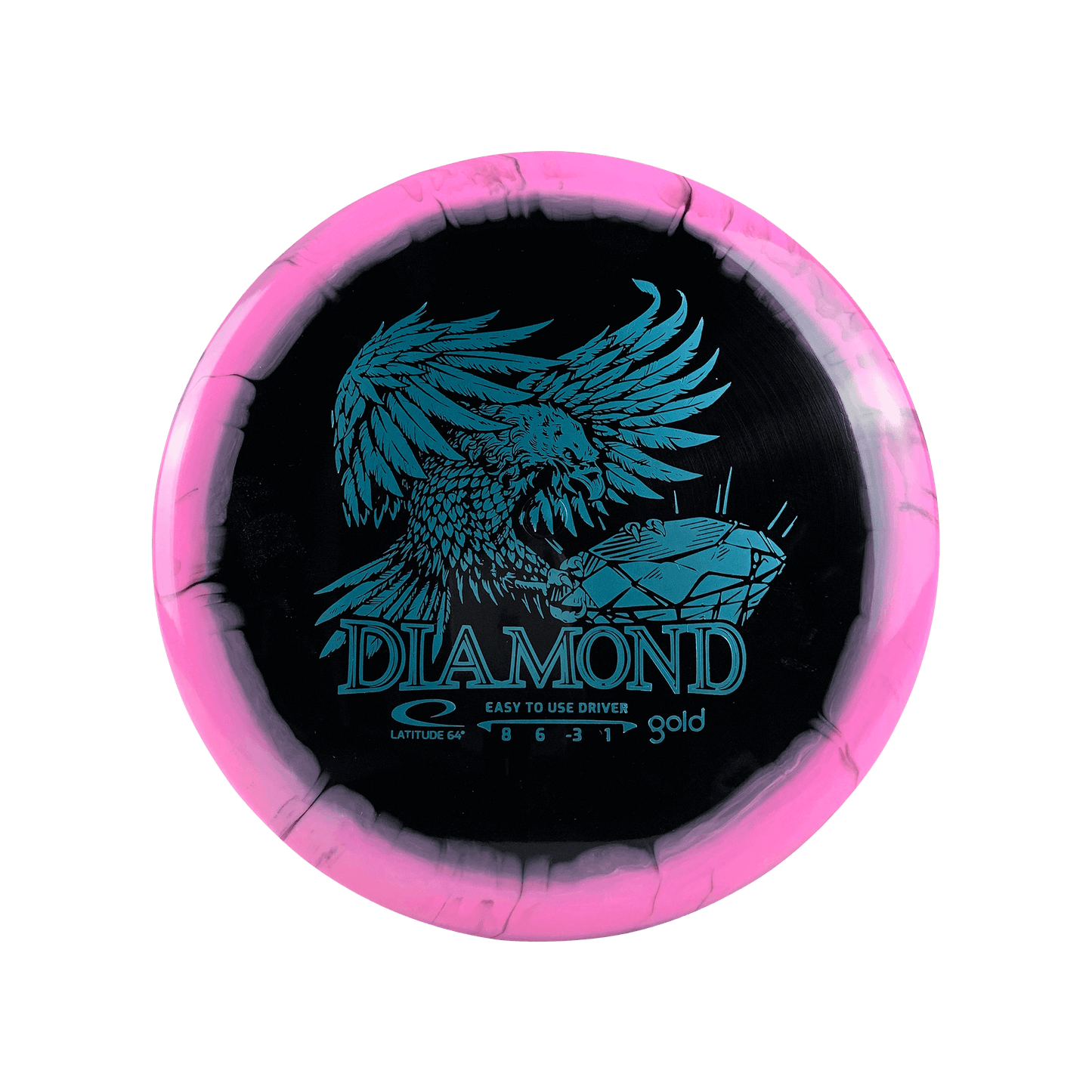 Gold Orbit Diamond Disc Latitude 64 multi / pink black 157