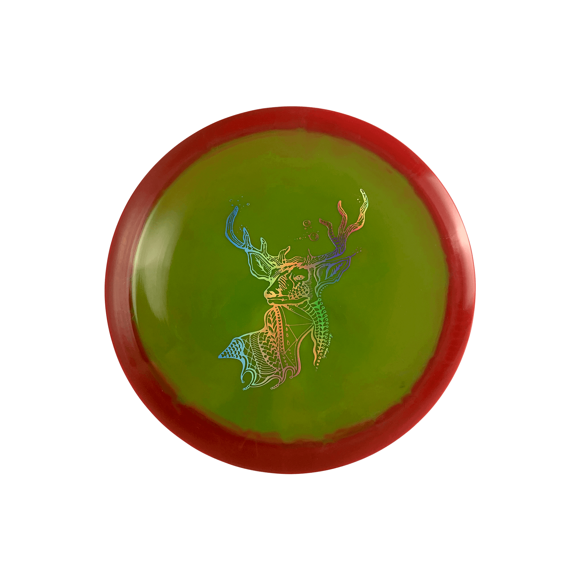 Gold Orbit Jade - NADGT Deer Stamp Disc Latitude 64 multi / olive red 148