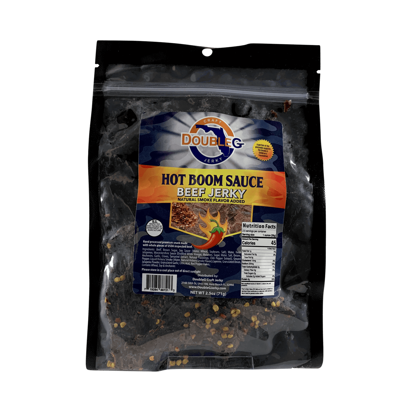 Double G Craft Jerky - Hot Boom Sauce DiscHub