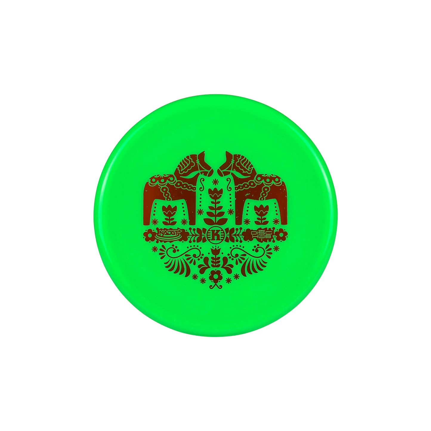 K1 Berg - Dala Horse Stamp Disc Kastaplast green 173