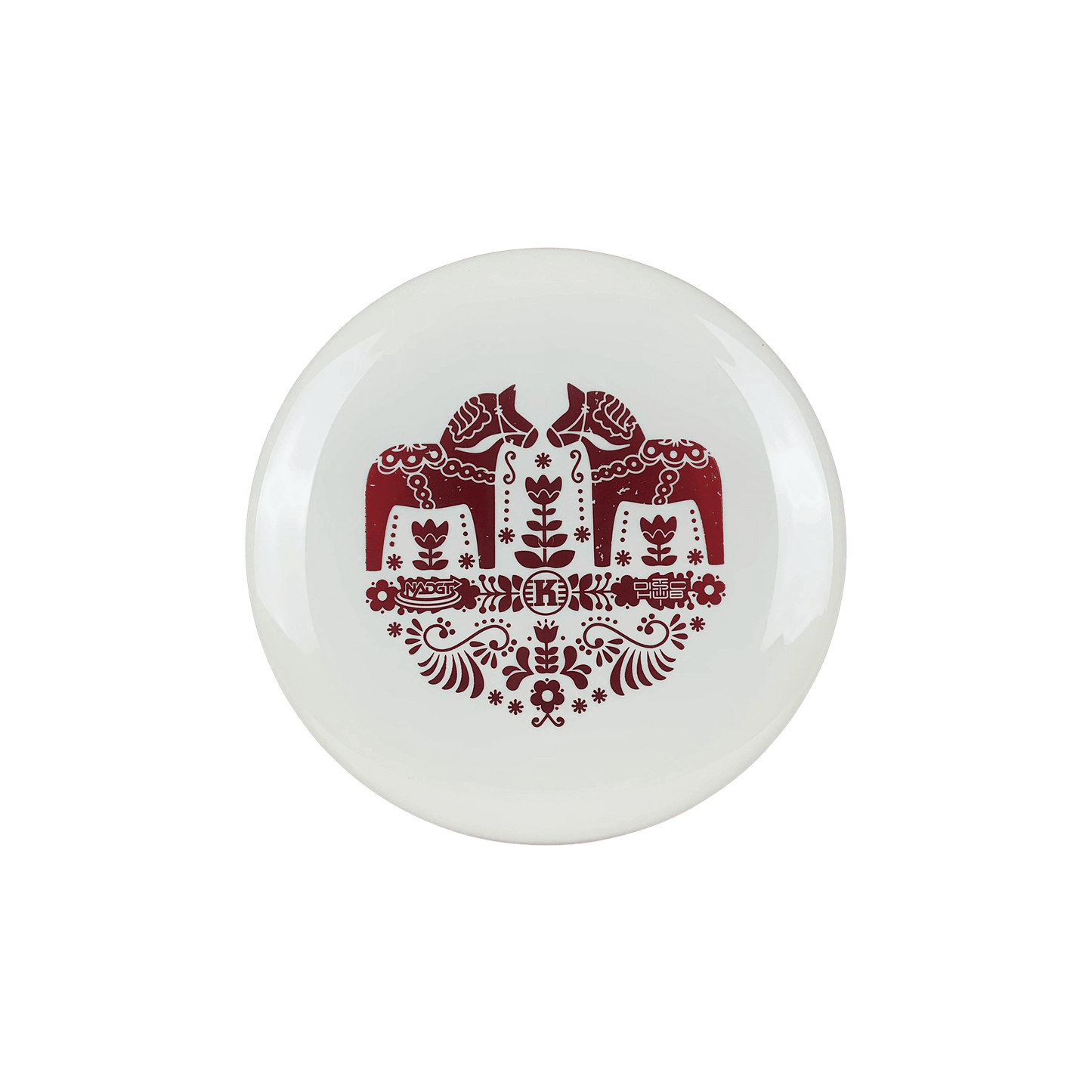 K1 Falk - Dala Horse Stamp Disc Kastaplast white 173