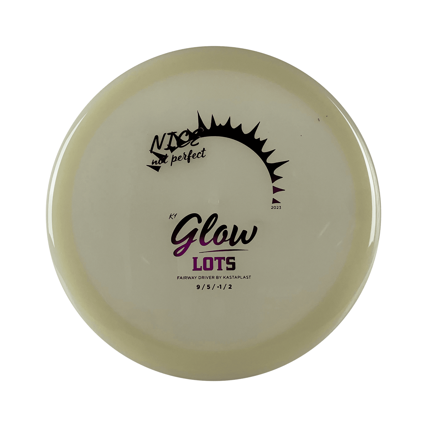K1 Glow Lots - NICE not perfect Disc Kastaplast clear white 173