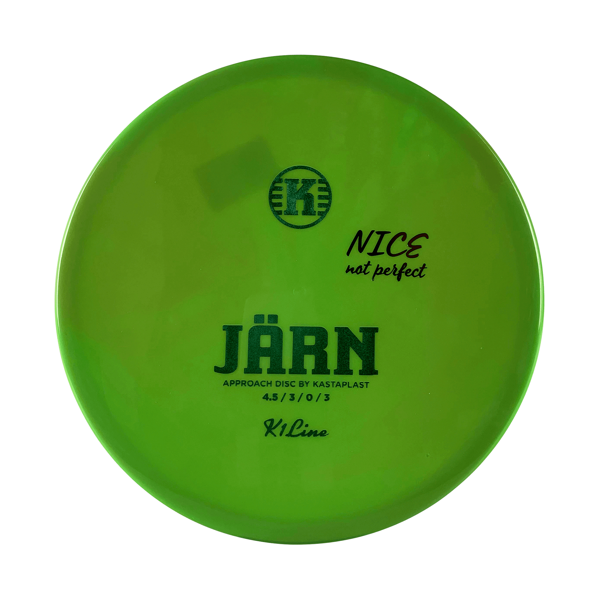 K1 Jӓrn - NICE not perfect Disc Kastaplast green 174