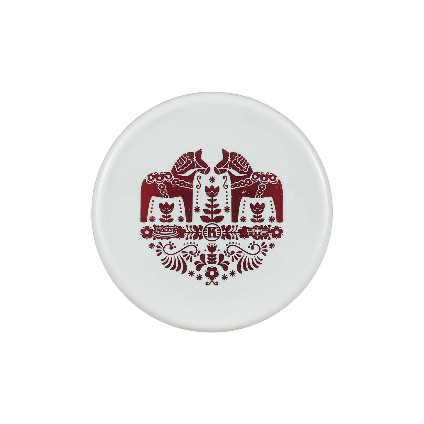 K1 Soft Berg - Dala Horse Stamp Disc Kastaplast white 173