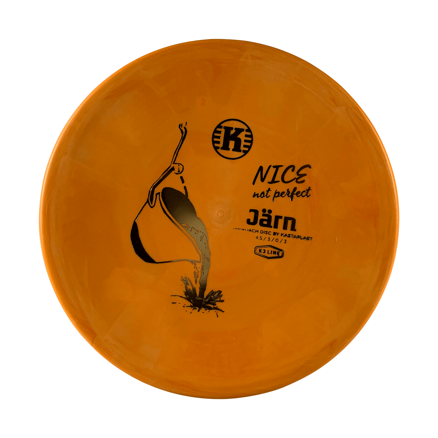 K3 Jӓrn - NICE not perfect Disc Kastaplast orange 174