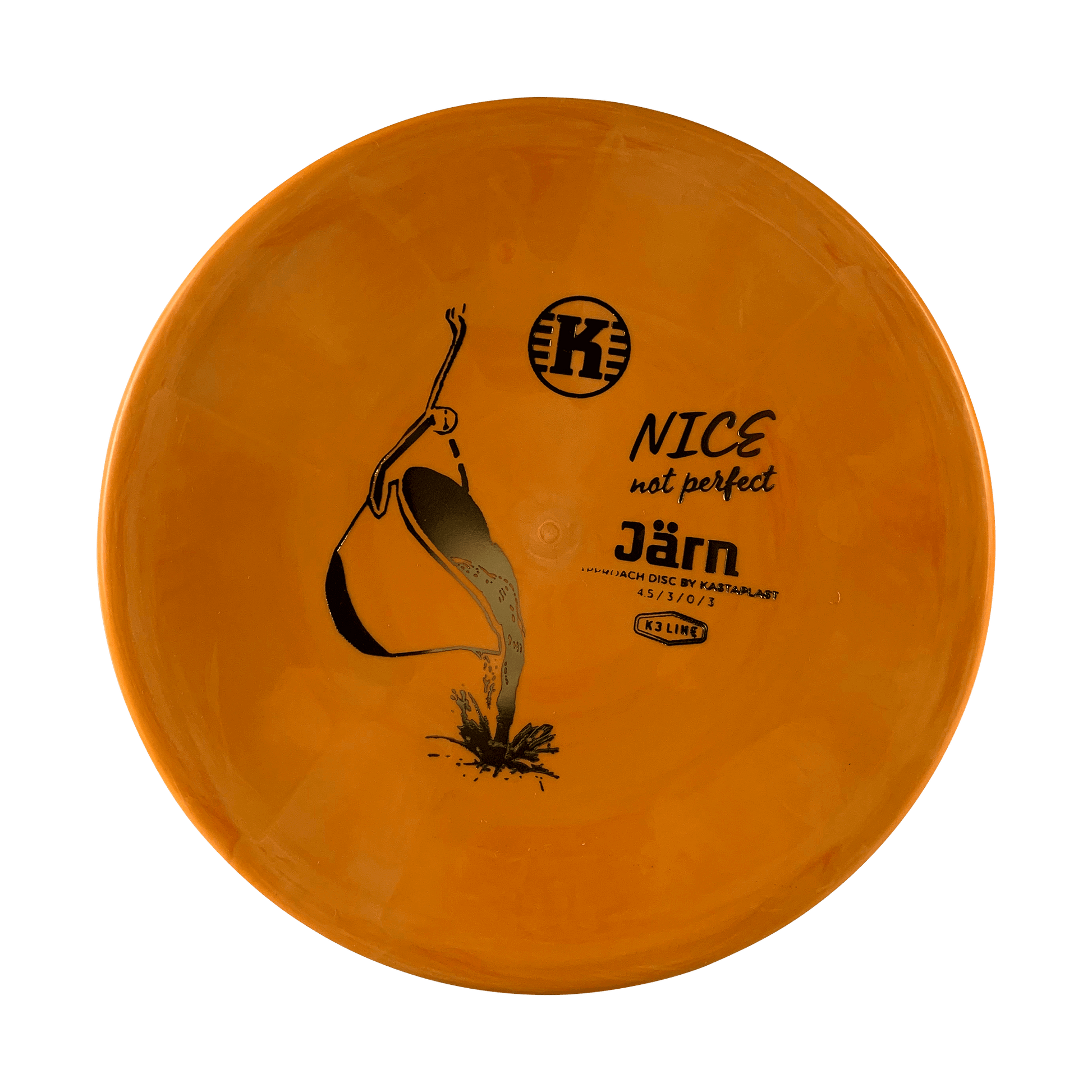 K3 Jӓrn - NICE not perfect Disc Kastaplast orange 174