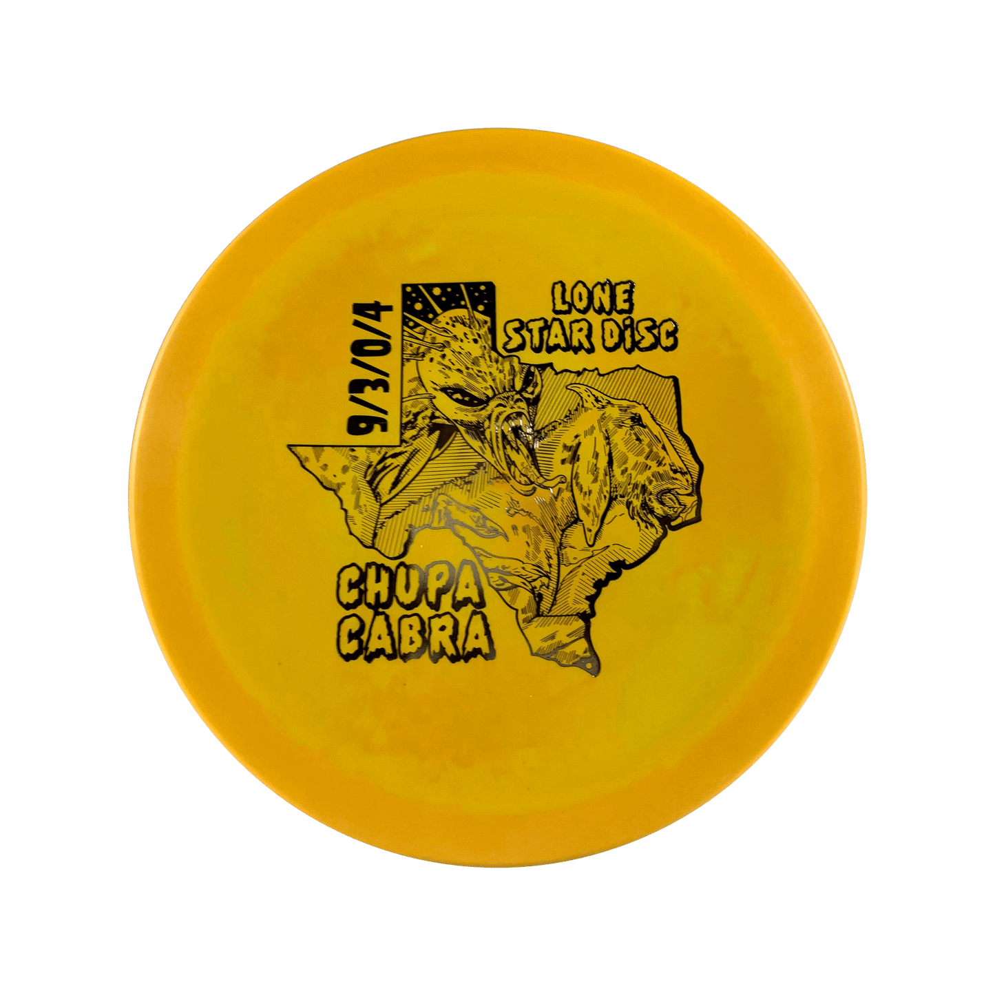 Lima Chupacabra - Goat Killer Stamp Disc Lonestar Disc yellow 158