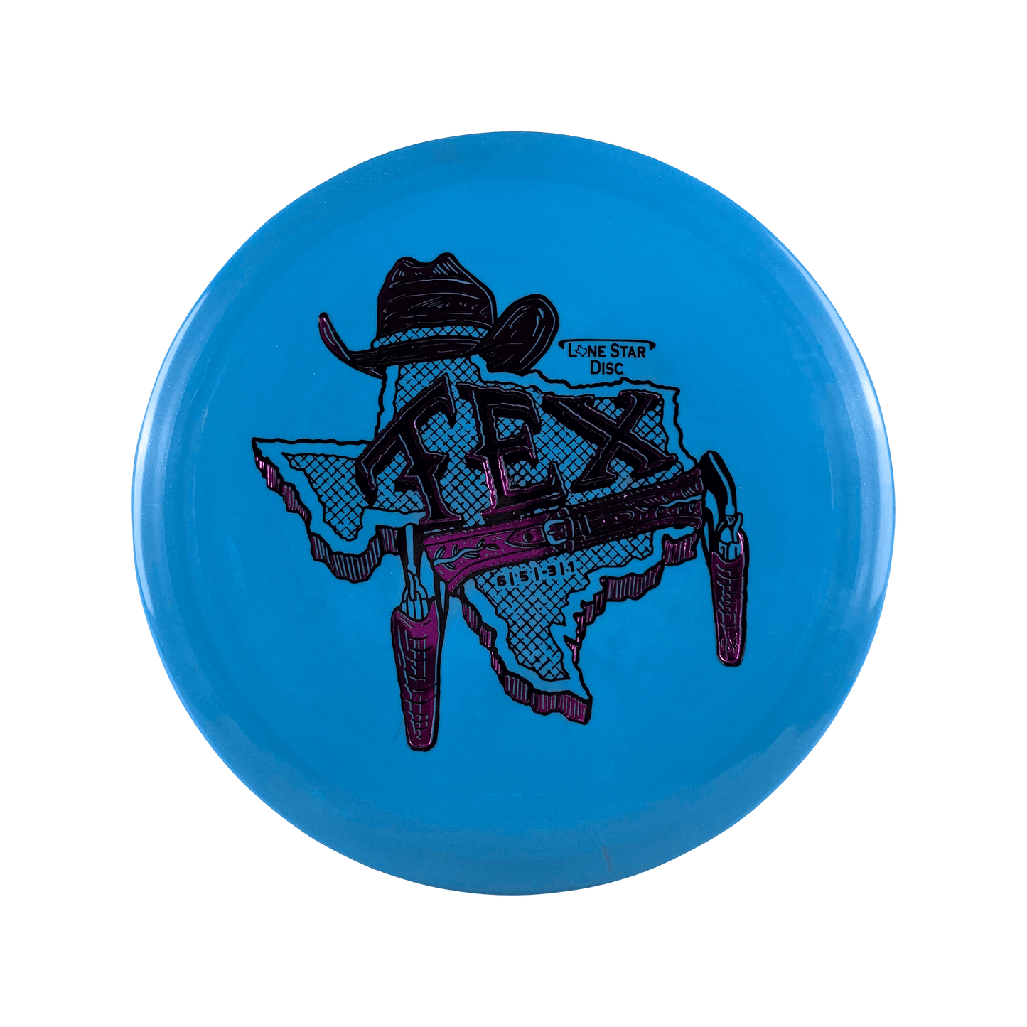 Lima Tex - Gunslinger Stamp Disc Lonestar Disc blue 157