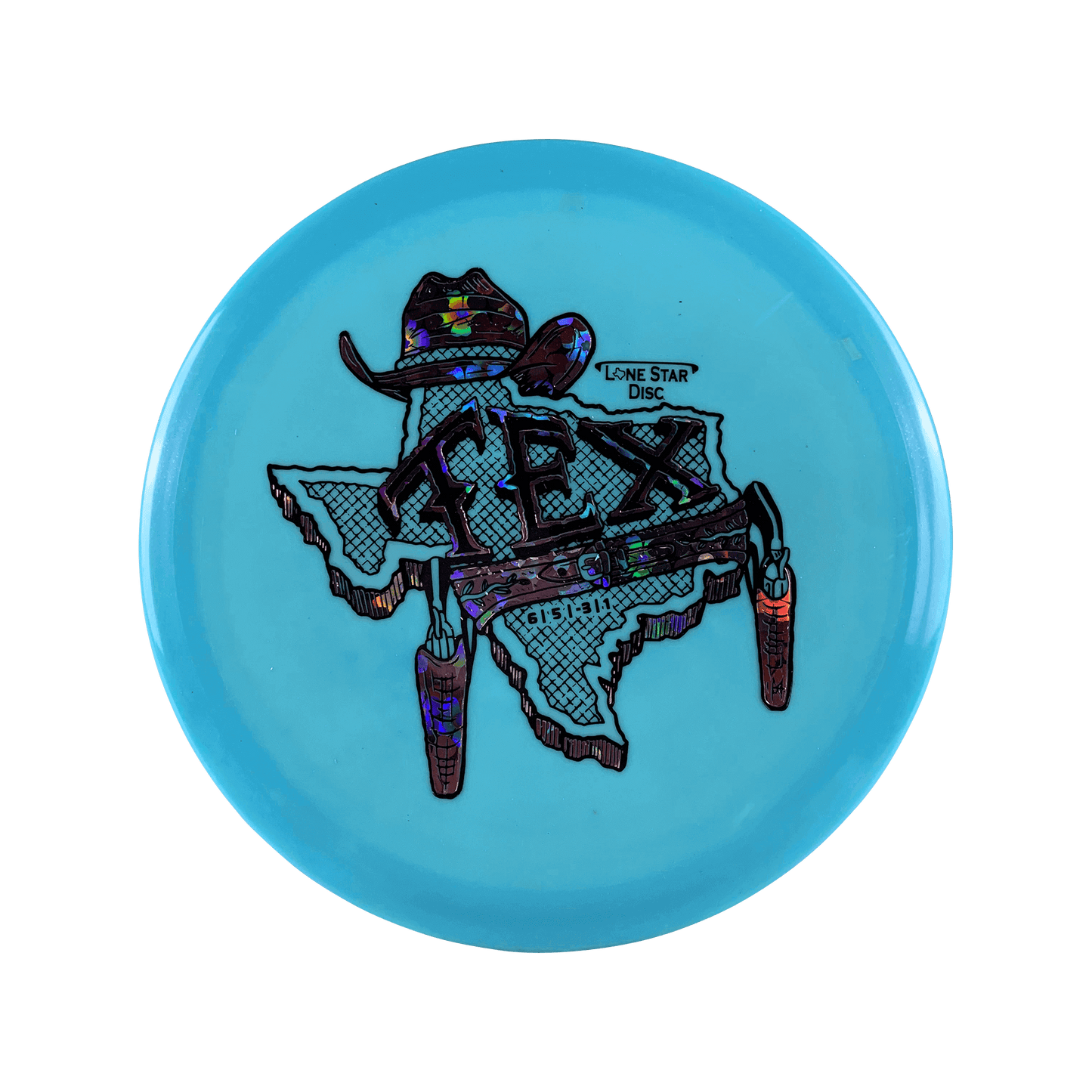 Lima Tex - Gunslinger Stamp Disc Lonestar Disc light blue 156