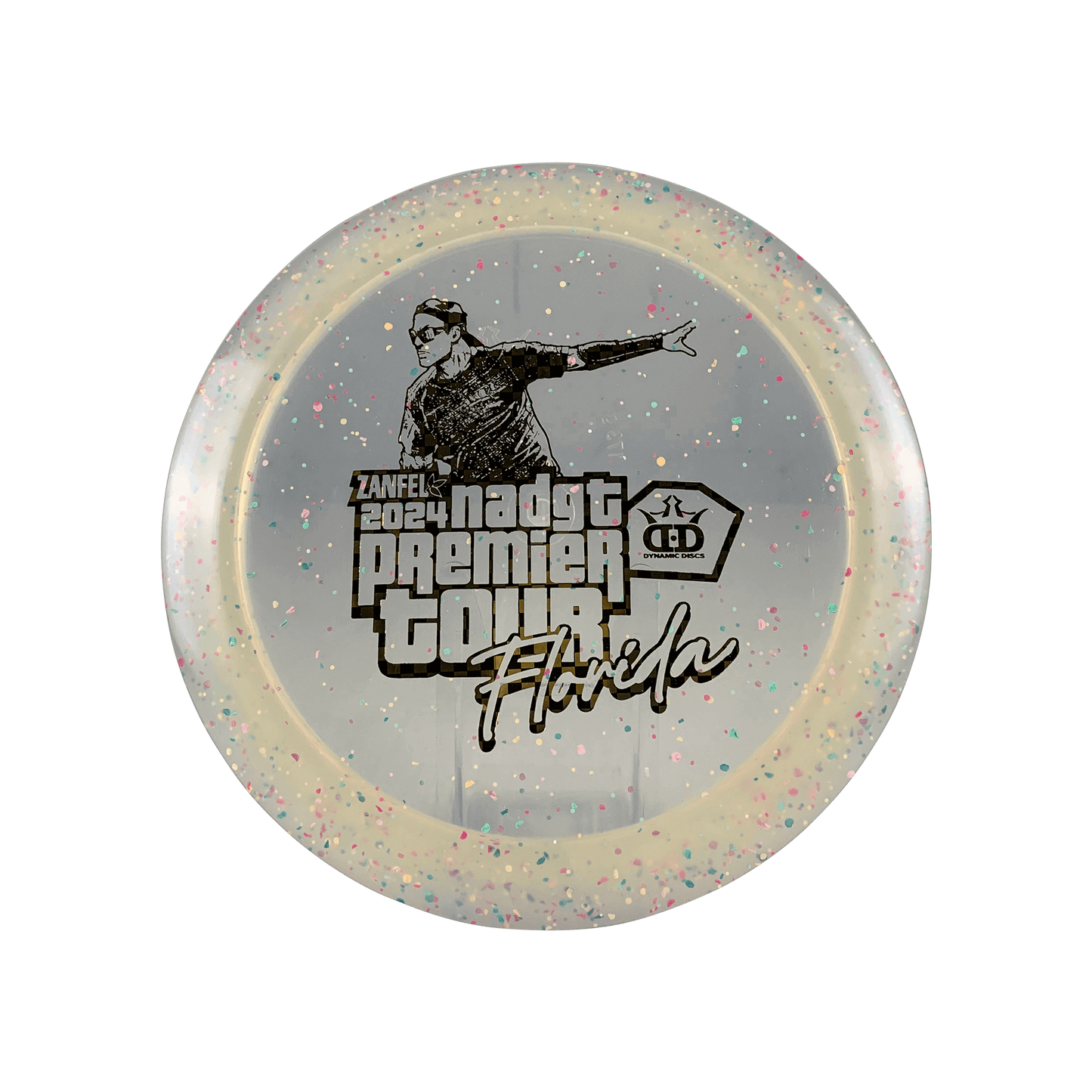 Lucid Confetti Trespass - NADGT Florida Premier 2024 Stamp Disc Dynamic Discs clear 173