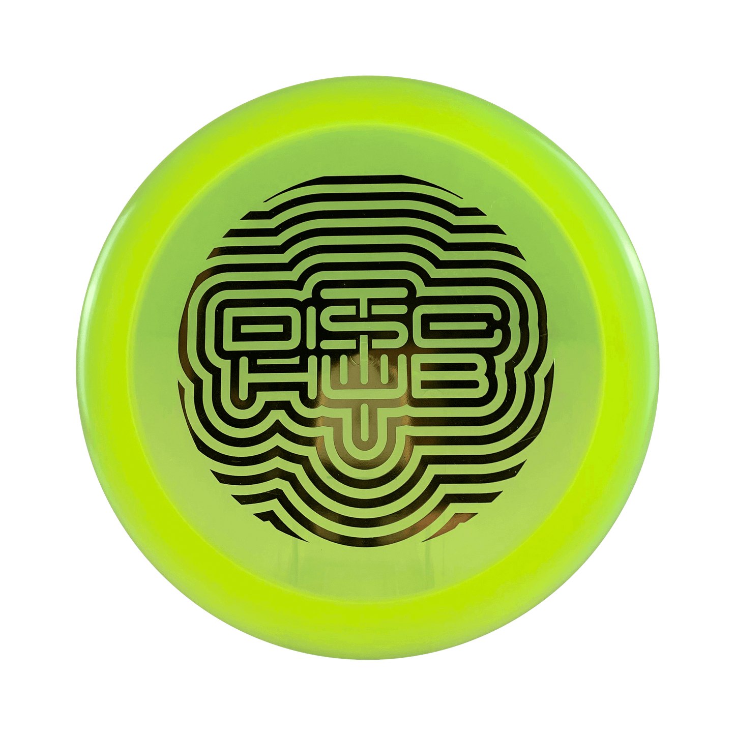 Lucid Ice Criminal - DiscHub Wave Stamp Disc Dynamic Discs highlighter yellow 175