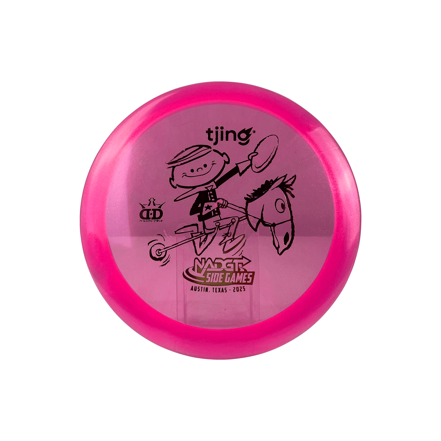 Lucid Ice Glimmer Escape - NADGT Side Games '25 Hobby Horse Stamp Disc Dynamic Discs pink 168.0