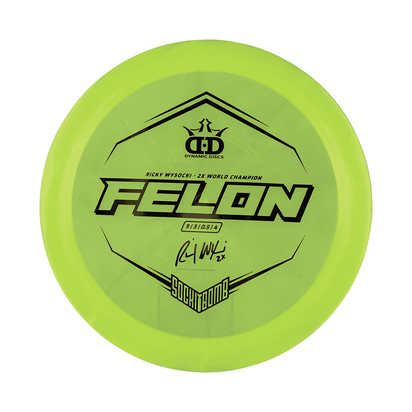 Lucid Ice Glimmer Felon Disc Dynamic Discs yellow 176