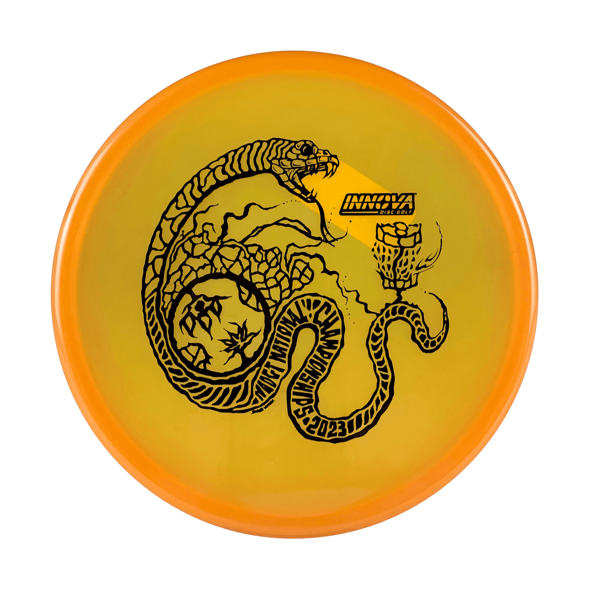 Luster Champion Toro - Serpent Stamp - NADGT National Championship '23 Disc Innova orange 170