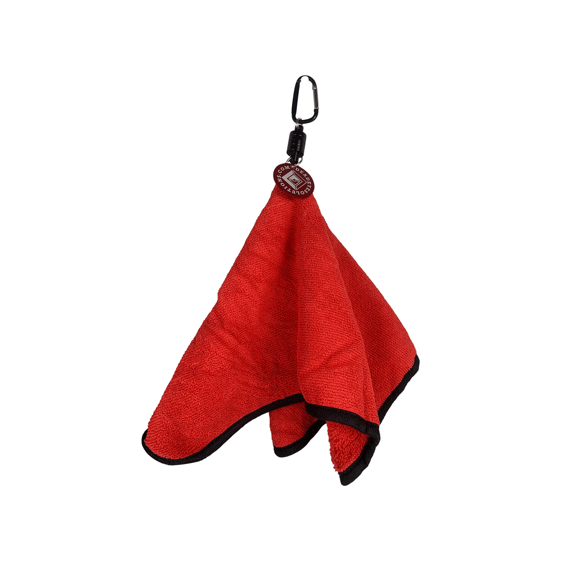 Magnetic Disc Golf Towel Disc Dead-Eye Solutions red