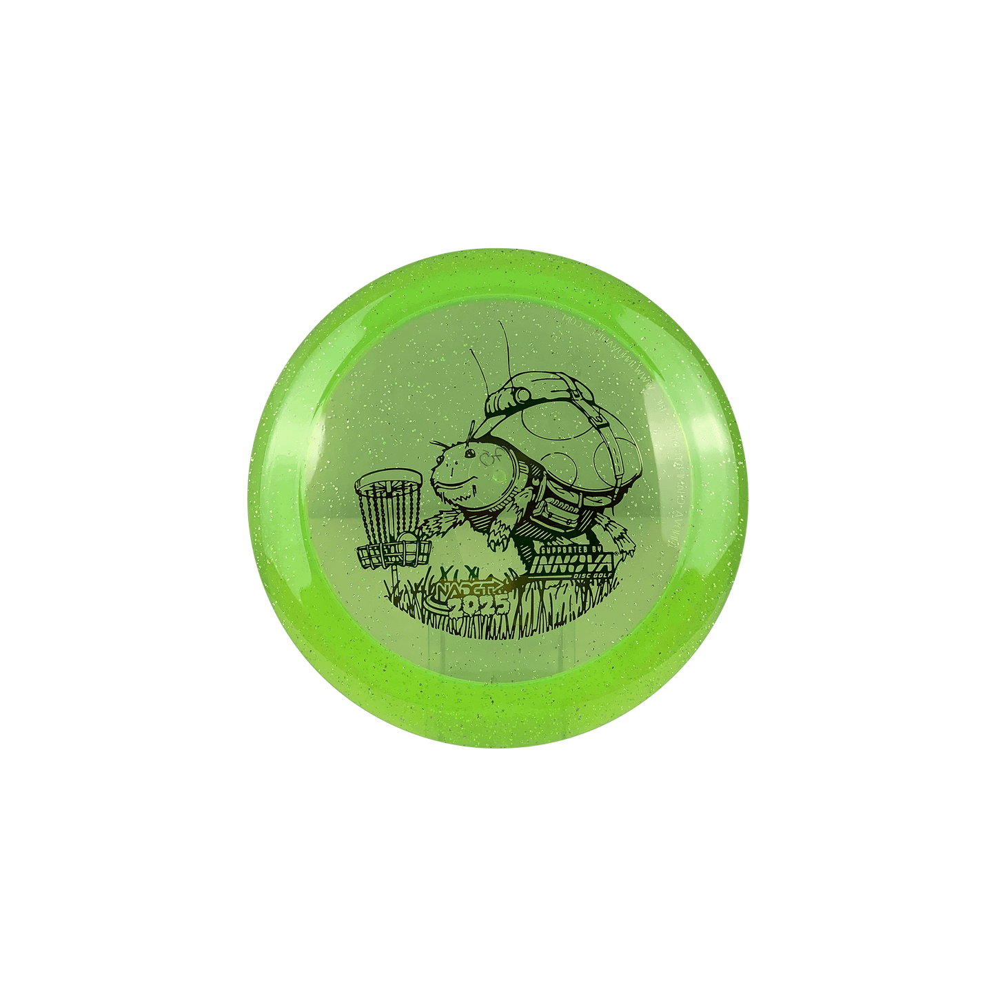 Metal Flake Champion Katana - NADGT Tap In Beetle Disc Innova lime green 170