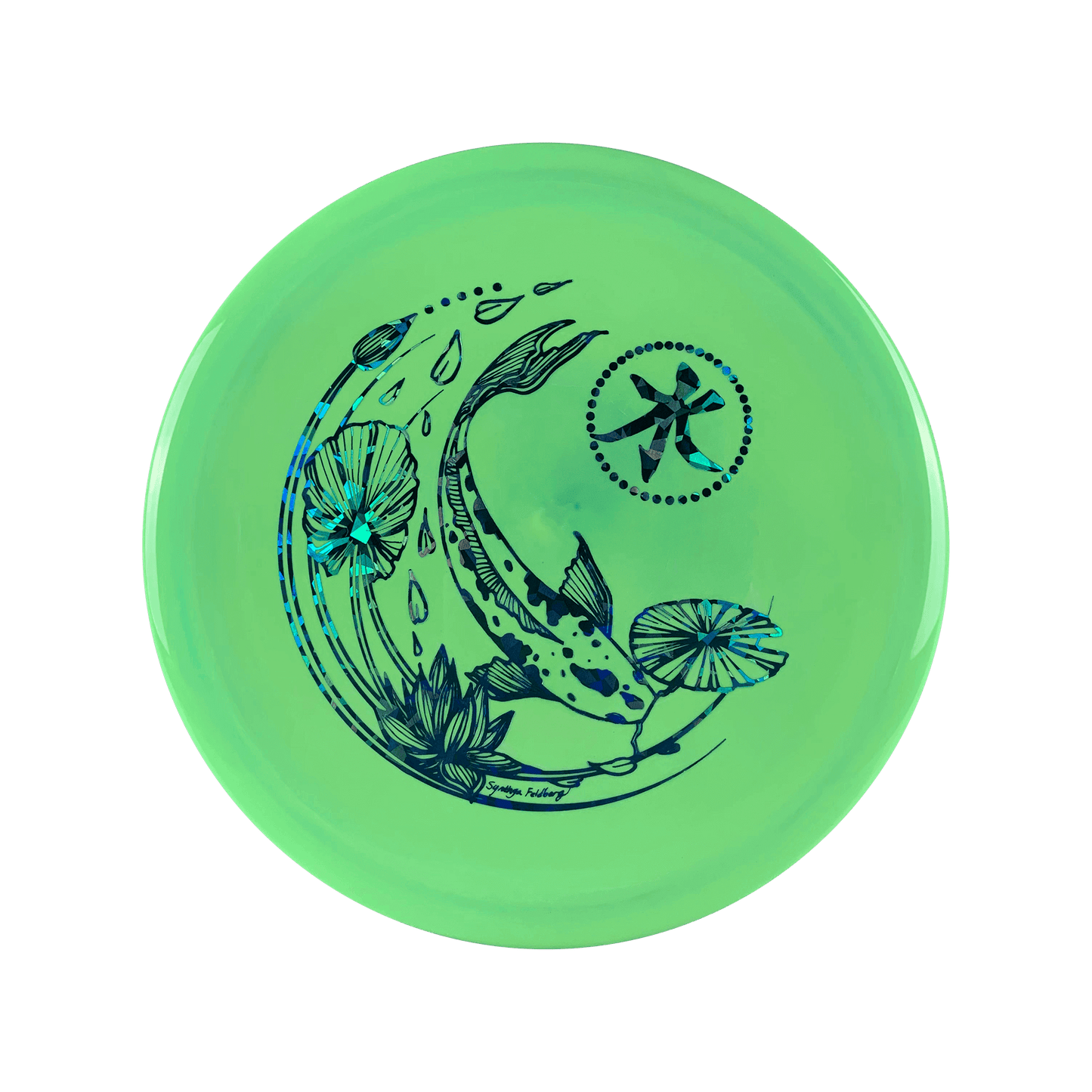 Neutron Drift - Koi Stamp Disc Streamline multi / light green 175