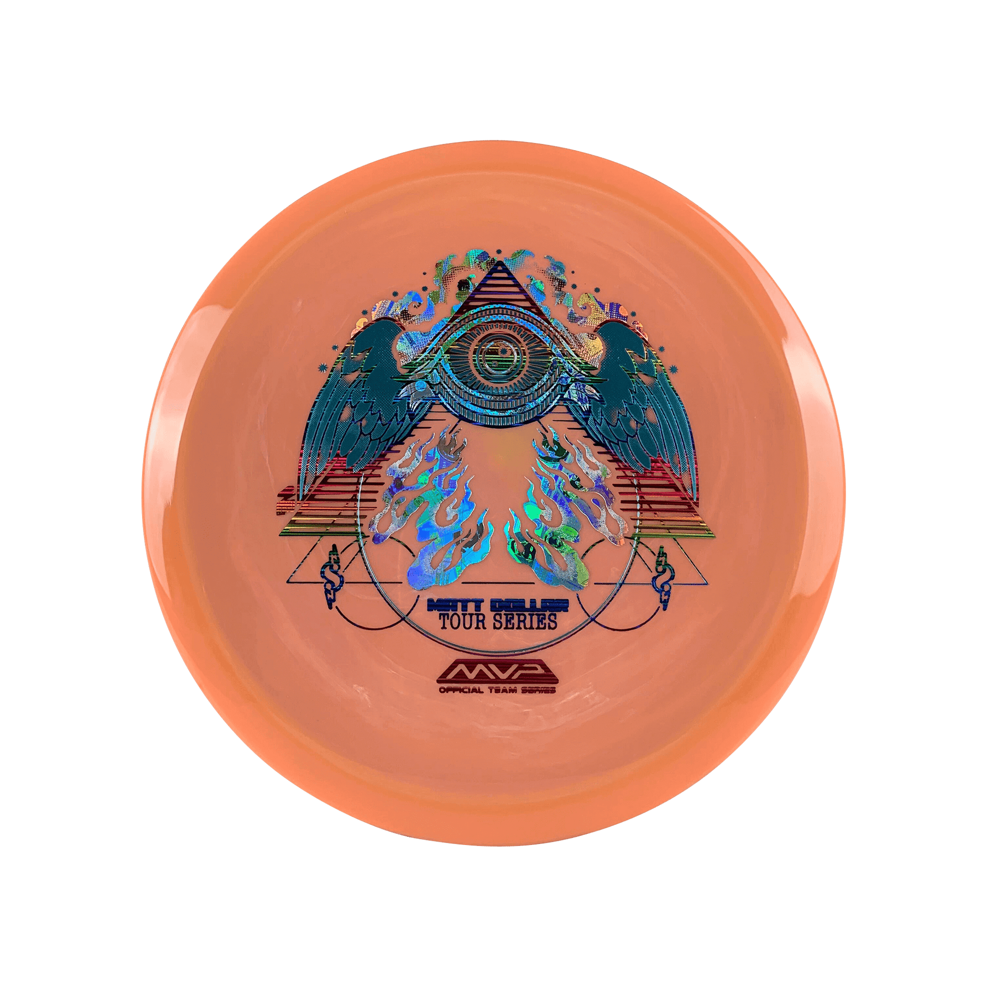 Neutron Drift - Matt Dollar Flying Eye Stamp Disc Streamline multi / peach 174