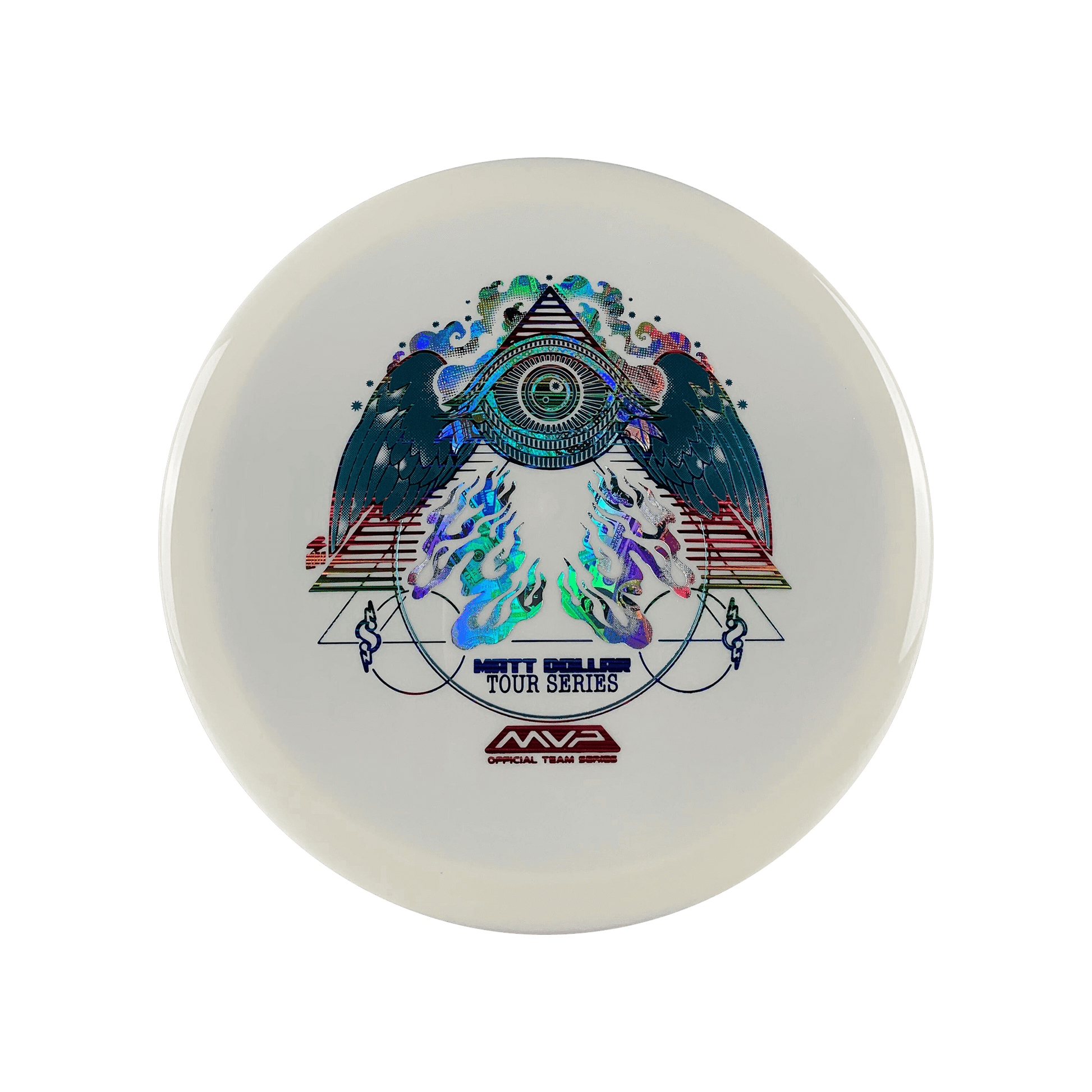 Neutron Drift - Matt Dollar Flying Eye Stamp Disc Streamline white 174