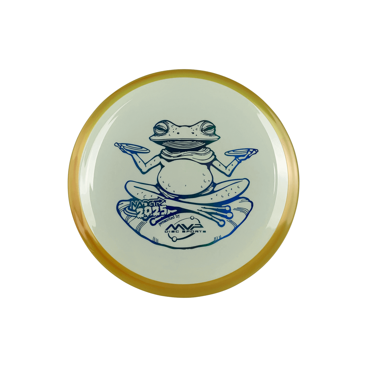 Neutron Time-Lapse (retooled) - NADGT Frog Stamp 2025 Disc Axiom multi / off-white 174