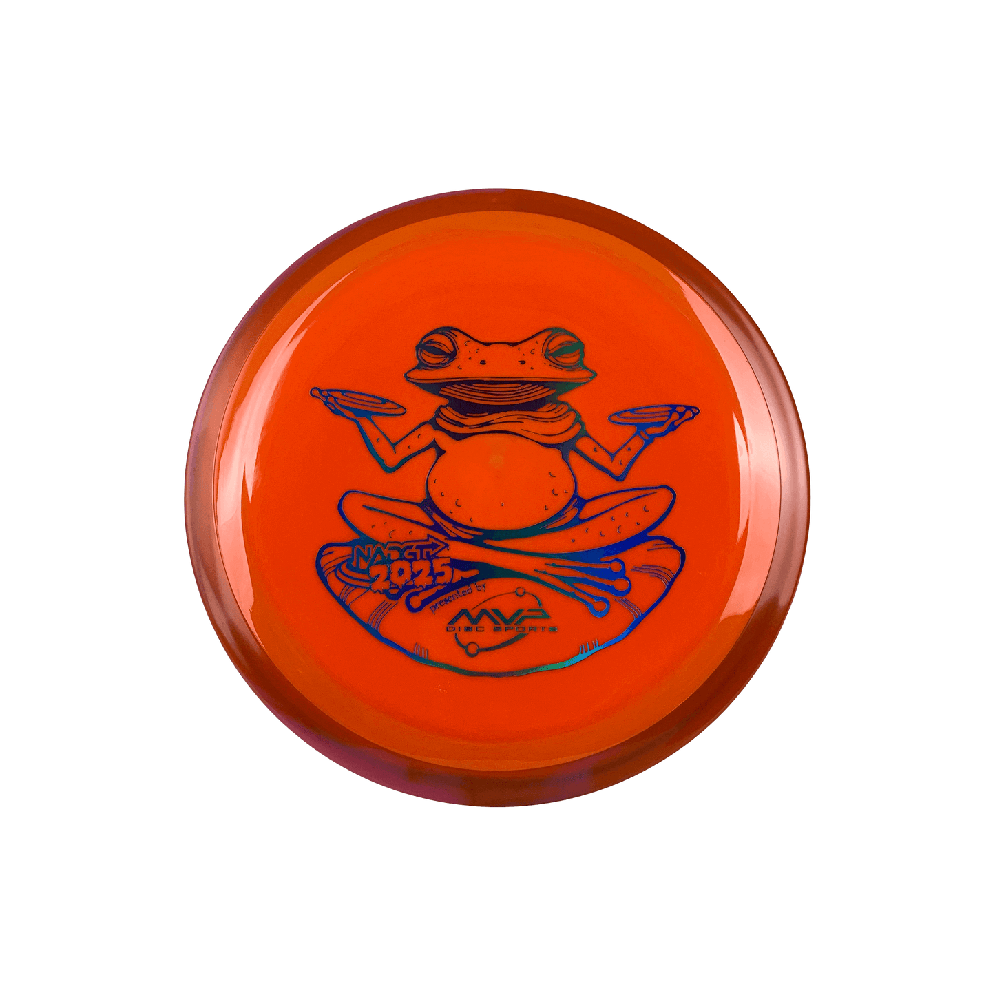Neutron Time-Lapse (retooled) - NADGT Frog Stamp 2025 Disc Axiom multi / orange 172