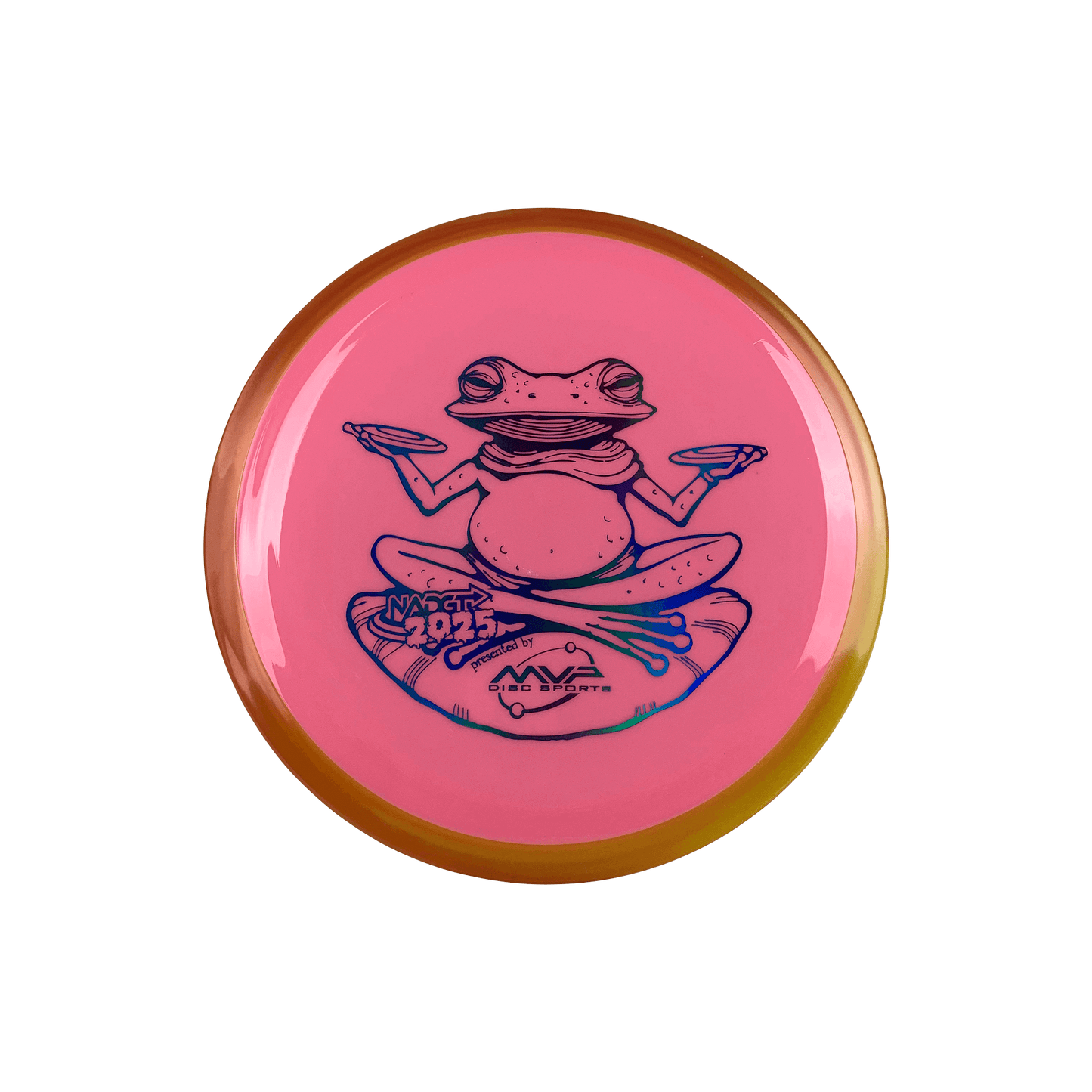 Neutron Time-Lapse (retooled) - NADGT Frog Stamp 2025 Disc Axiom multi / pink 171